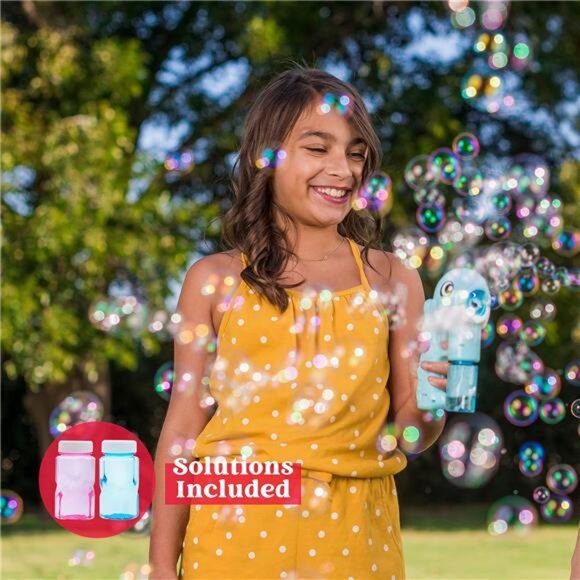 JOYIN 2 Bubble Guns Kit, Whale Automatic Bubble Maker Blower Machine with 4 - Picture 4 of 7